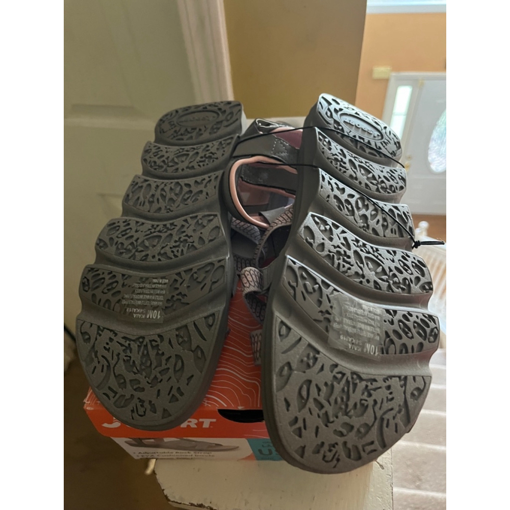 NIB Jsport Kaia Grey Pink Sandals Women Size 10 - Picture 3 of 3